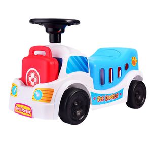 Children Sliding Swing Car Holds with Sound Four Wheel Luge Kids Balance Walker Stroller kids scooter