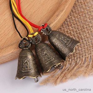 Garden Decorations Alloy Bronze Antique Bell China's Mini Copper Guanyin Bell Shui Feng Bell Invitation Buddhism R230613