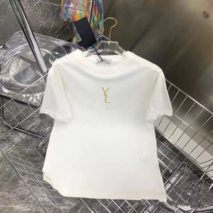 23SS Limited Edition Designer T Shirt Women Men YS koszule Wysokiej jakości złotą cebulę Drukowane workowate z krótkim rękawem w masie rozmiar wybuchowy 570