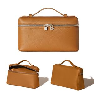 Роскошная Loro Piana Extra Pocket L19 Mini Bag Сумка сумка для сумочки с крови дизайнер модные сцепления плечо черные сумки женский подлинный кожаный багаж