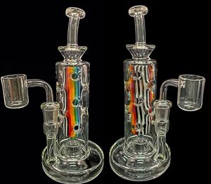 Vintage Fab Seed Of Life Glass Bong Water Hookah Smoking Pipes 12INCH Original Glass Factory Made can put customer logo by DHL UPS CNE