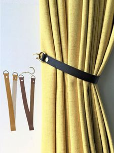 Curtain Poles Leather Tieback Room Accessories Holder Clip Cotton Rope Strap Buckle Curtains Holdback Home Decor 230613