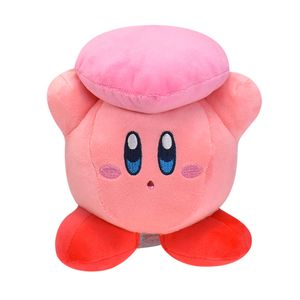 Cute Cartoon Stuffed Toy Kirby Game Heart Shape Love Kirby Girl Pink Heart Plush Toy 19CM