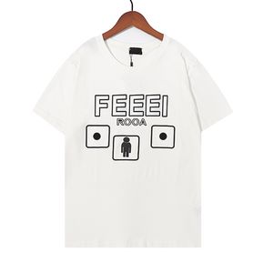 fデザイナーレディース用Tシャツ固体丸いネックシャツ幾何学的な印刷夏の服カジュアルファッションルーズレターショートポロ