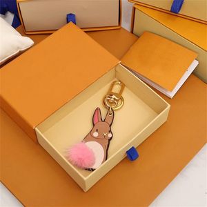 LLavero de diseñador, llavero de moda Animal para mujeres y niños, cubo para llaves, bolsos de coche, colgante, letras, llaves de lujo, Ring290w