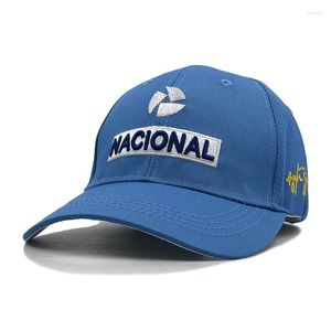 Ball Caps Fashion Ayrton Senna Baseball Cap Men Adjustable Cotton Dad Summer Sunshade Designer Hat Cool Embroidery Sports Hats