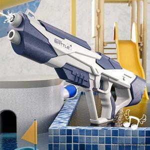 Sand Play Water Fun Electric Continuous Gun Automatic Absorption Spray High Pressure Powerful Technology Outdoor Toy Gift R230613