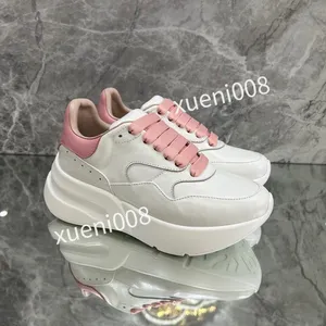 new Mans Fashion quality Casual shoes Heel leather lace-up sneaker Running Trainers Letters Flat Printed sneakers2023