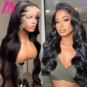 30 40 inch Body 13x6 Frontal Human Hair Wigs Brazilian Loose Water Wave 5x5 Lace Closure Wig for Black Women Z0613