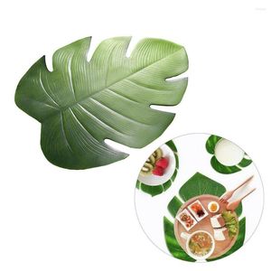 Maty stołowe 48 37 cm Tropical Palm Placeat Household Jading Bowl Puchar kawy Mat Eva Niepoślizgowy poduszka domowa kuchnia