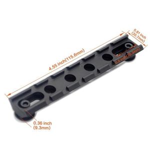 Tactical Hunting 115mm Scope Mount Picatinny Weaver RIS 20mm Adattatore standard DIY Rail Mount Base 9919694278A