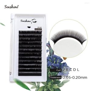 Falska ögonfransar SeaShine 12Rows/Fall 8-15mm Premium Natural Makeup Lashes Syntetisk mink Individuell ögonfransförlängning