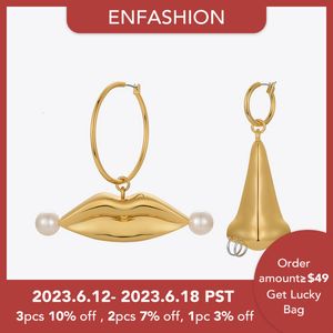 dangle chandelier enfashion誇張された鼻の唇イヤリング女性のためのイヤリング