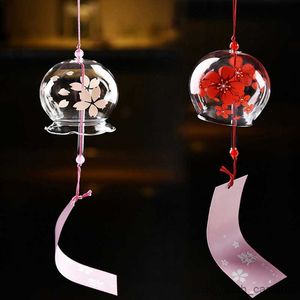 Decorazioni da giardino 1PC Wind Bell Wind Chimes Handmade Glass Spa Kitchen Office Decor room decor Per la decorazione domestica Party R230613