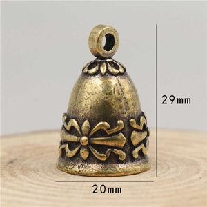 Gartendekorationen sterben sterbende Windglocke Tibetan Bronze Bell Antike Glocke Feng Shui Wind Chime Glück Jingle Bellhandhandhandwerk