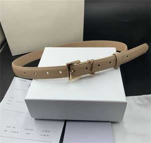 Luxury Leather Belts Womens Men Designer Belt Fashion Thin Waist Belts Width 2.5cm Waistband High Quality Girdle Ladies Cintura Ceintures