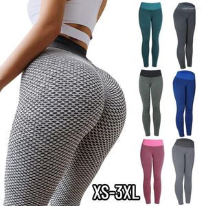 Leggings da donna Pantaloni da yoga jacquard Collant sportivi senza cuciture Fitness Vita alta Casual Palestra traspirante Abbigliamento push-up Ragazza