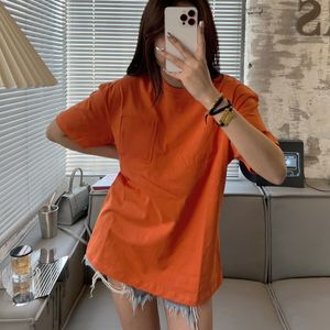 Womens Tops Shirt Classic Flame Brodery Tee Mens and Womens Loose Short Sleeve