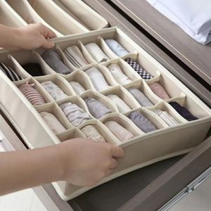 Aufbewahrungsboxen Bins Kleiderschrank Schublade Teiler Kleiden Box Unterwäsche BH Organizer für Schals Socken Organizador 230613