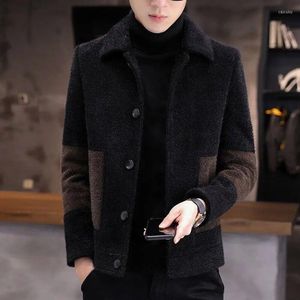 Giacche da uomo Giacca corta in lana Giacca da uomo in stile coreano Trend ispessimento Niz Cappotto di media lunghezza Trench