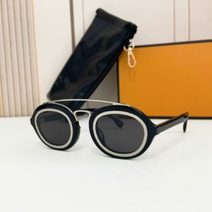 2023 Sonnenbrille im neuen Stil, Luxus-Designerbrille, der Metallguss des Brillenrings ist sorgfältig von Hand geschnitzt. Outdoor-Reise-Sonnenbrille mit Box