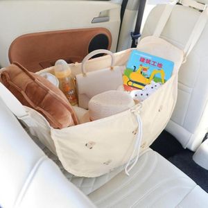 Storage Bags Convenient Soft Fabric Mommy Bag Rear Seat Baby Stuff Organizer Folding Washable Home Supplies