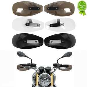 Nuovo 1Pair Universal Motorcycle Smoke Clear Handle Bar Hand Guard Cold Protector Wind Deflector Shield Accessori per la modifica