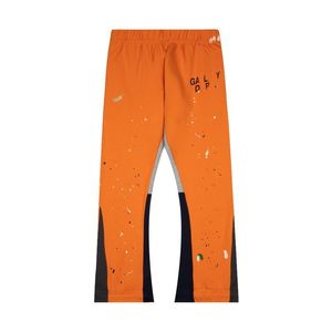 Mens Jeans Pants High Street Couple Sweatpants Speckled Letter Print Womens Loose Versatile Casual Straight ETHM