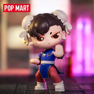 Caixa cega POPMART Fighter Duel Classic Character Series Blind Box Toy Popmart Kawaii Action Figures Mystery Box Kids Birthday Gift 230612