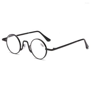 Montature per occhiali da sole 1Pc Occhiali da lettura classici in lega anti-blu Occhiali da donna Rotondi Anti-affaticamento Presbite Luce blu Grado per computer