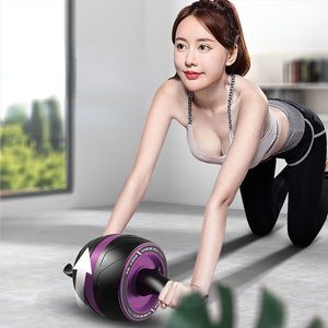 Ab Rollers Rimbalzo automatico Ruota addominale sana Attrezzatura sportiva per principianti Muscolo addominale domestico Allenatore silenzioso Fitness 230613