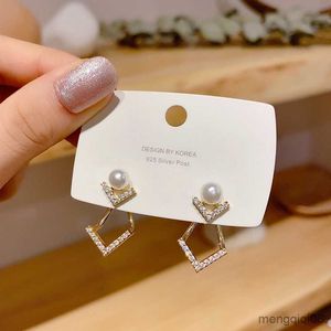 in Stud Earrings for Women Gold Color Top Simulated Geometric Statement Ear Jewelry R230613