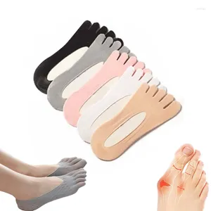 Women Socks 1 Pairs Orthopedic Compression Toe Full Yoga Sock With Gel Tab Soft Breathable Five Finger