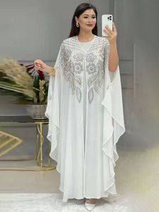 Этническая одежда Abayas для женщин Dubai Luxury Chiffon Boubou Musslim Fashion Dress Caftan Marocain Свадебные вечеринки Djellaba Femme 230613