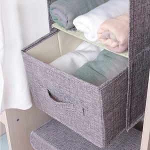 Caixas de armazenamento Caixas de armazenamento Cinza Tridimensional criativas para pendurar roupas em casa, caixa de roupas íntimas, armazenamento, guarda-roupa 230613