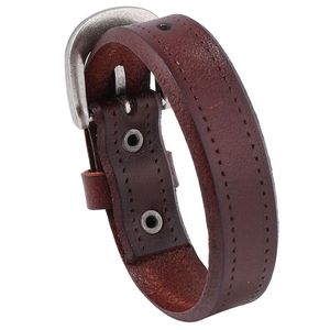 Pulseiras masculinas pretas e marrons de couro, pulseiras ajustáveis, decoração de clube, joias masculinas