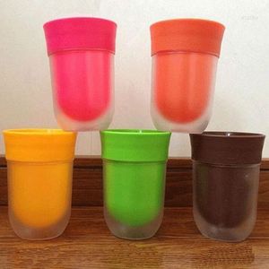 Wine Glasses Creative Juice Flavored Water Cups Flat PP Tumbler Plain Tastes Like Fruit The Right Cup Fashion