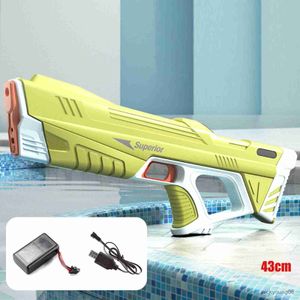 Sand Play Water Fun Electric Gun Toy Automatic Summer Strong Charging Energy Beach Outdoor Fight Toys R230613