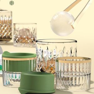 Baking Moulds Whiskey Round Ice Hockey Mold Silicone Cube Maker Large Clear Ball Tray Sphere Quick Freezer Bar Tool
