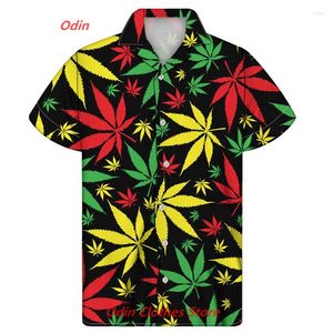 Camicie casual da uomo Abbigliamento manica da uomo Camicia floreale oversize corta T-shirt estiva da uomo Abbigliamento da spiaggia hawaiano Top da strada