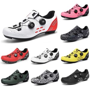 2023 Fahrradschuhe für Herren, Schwarz, Rot, Dunkelgrün, Grau, Gelb, Rosa, Herren-Trainer, Outdoor-Sport-Sneaker