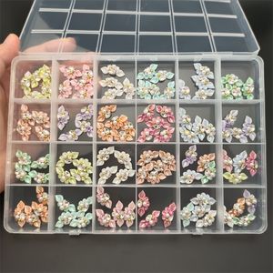 Unhas postiças 3D flor pétala escala prego encantos bonitos resina pérolas acessórios diamante bola removível liga cereja decoração de natal 230612