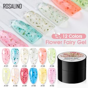 Dried Flower Gel Nail Polish Natural Flower Fairy Series Soak Off UV Nail Gel DIY Painting Nail Art Varnishes For Manicure