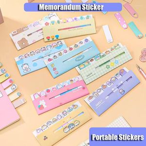 Cartoon Animal Sticky Note Kawaii Student Cute Tearable Stickers Set N Times Index Post Study Memo