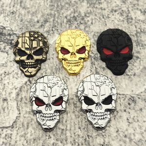 Decoração de festa Adesivos para motos Adesivos para carros 3D Bone Scooter Adesivos para motos de metal Cromado Lata Emblema de carro Distintivo Decalque