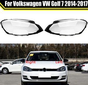 Headlight Cover Shade Headlight Transparent Shell Lampshade Headlamp Cover Lens For Volkswagen VW Golf 7 2014-2017