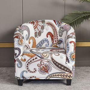 Stolskydd Boho Style Bar Chair Decoration Club Cover fåtölj Slipcover Geometric Printed Small Soffa Covers Protect For Pets 230613