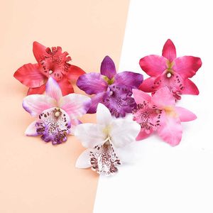Dried Flowers 100/200pcs Silk Butterfly Artificial flowers Christmas decor for home Diy Wedding bridal accessories clearance Candy box