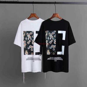 OFFes Men's T-shirts White Tees Arrow Summer Finger Loose Casual Short Sleeve T-shirt for Men and Women Printed Letter x on the Backopfg