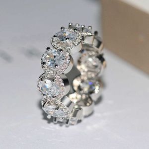 Luxury Charm Oval Simulation Ring Super Flash Zircon Diamond Jewelry